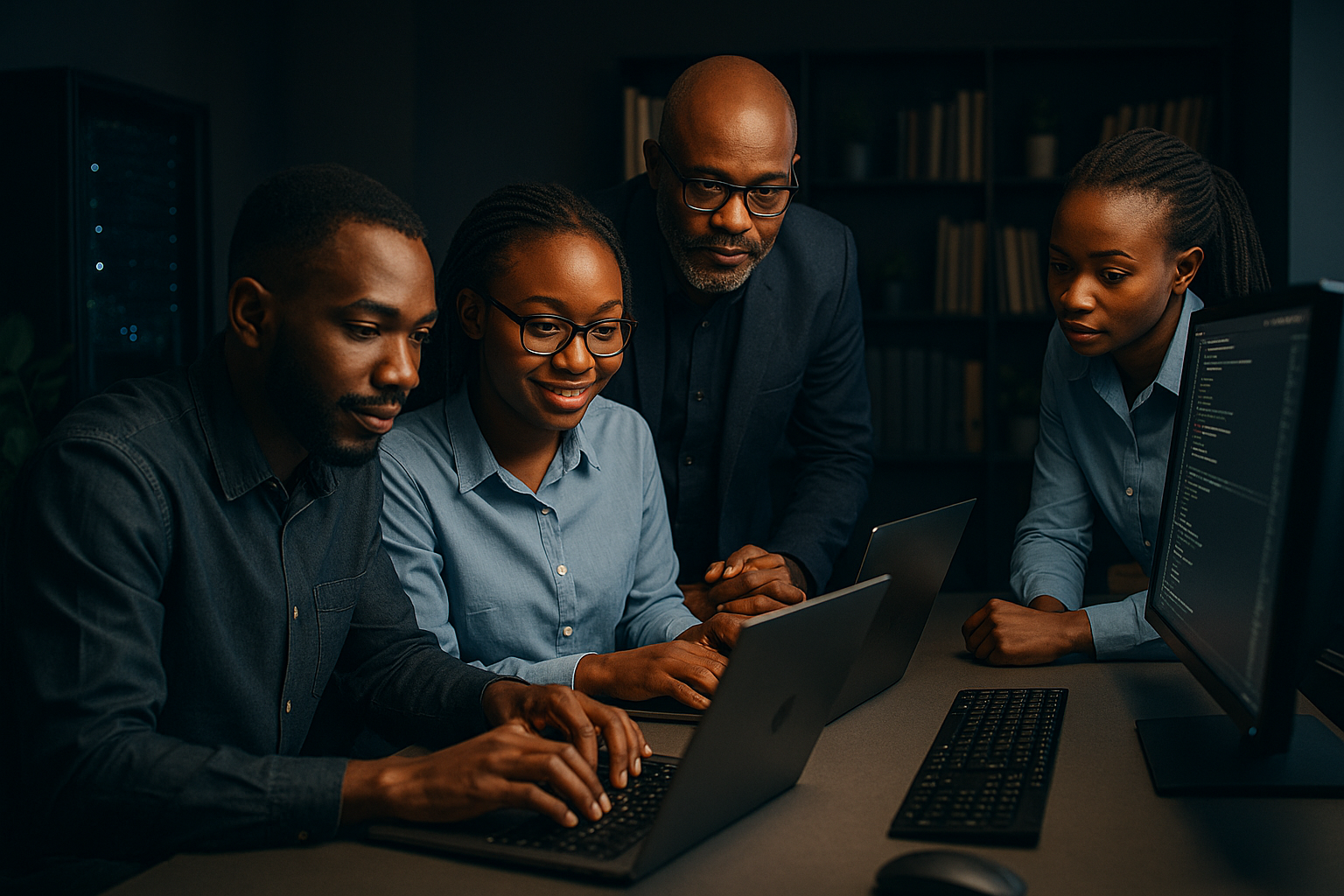 Our team at work